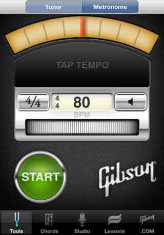 ギターの チューニング と メトロノームで練習 ができる便利なスマホ用 Gibson ギブソン 無料アプリの紹介