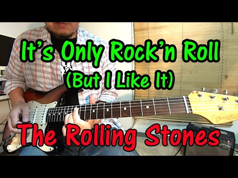 【It&#039;s Only Rock&#039;n Roll (But I Like It)/ローリング・ストーンズ】ギターソロを一緒に弾いてみよう！前半はイントロ、後半はアドリブソロを解説！【ギター初心者レッスン】